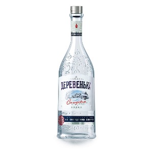 Водка Зимняя деревенька на солодовом спирте 0,5